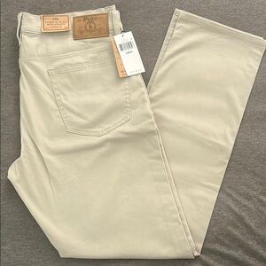 Ralph Lauren beige Varick Slim Pants 👖